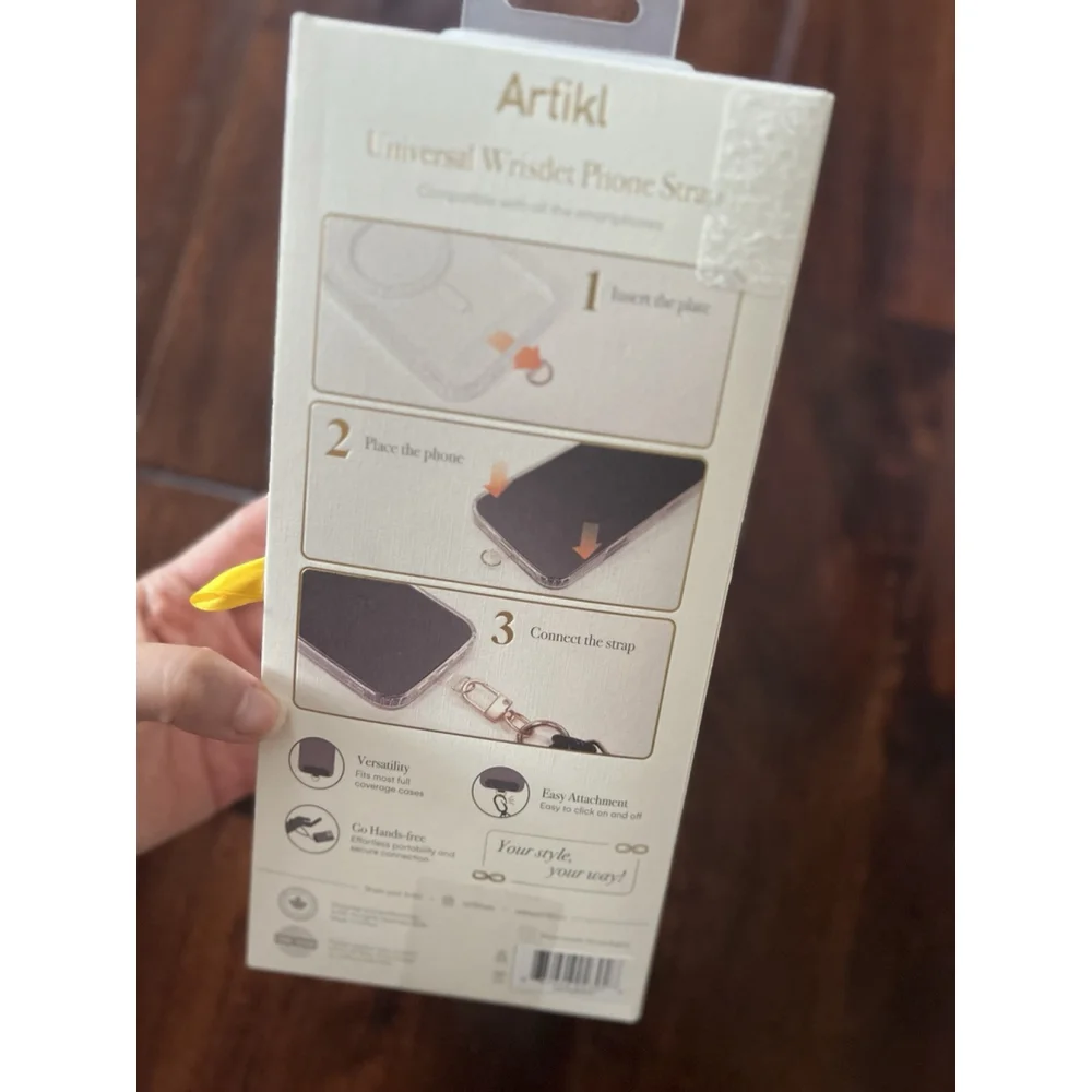 Wristlet Phone Strap - NWT Artikl Color Cream, White, Pink, Yellow 11.8